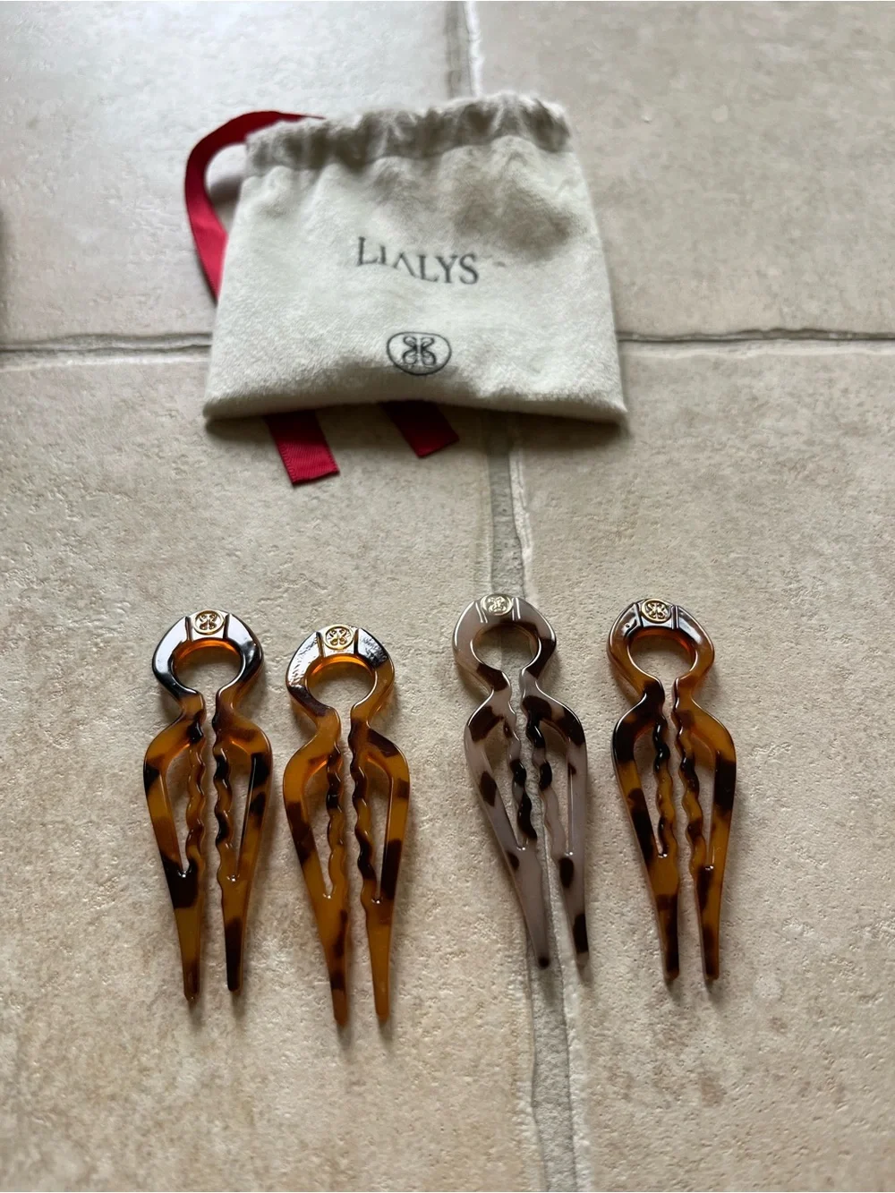 Lialys Tortoiseshell Hair Pin Set